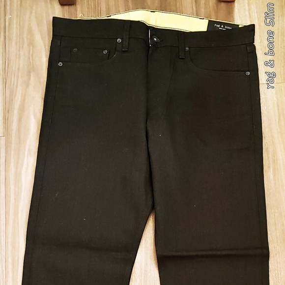 black rag&bone jeans with no stretch